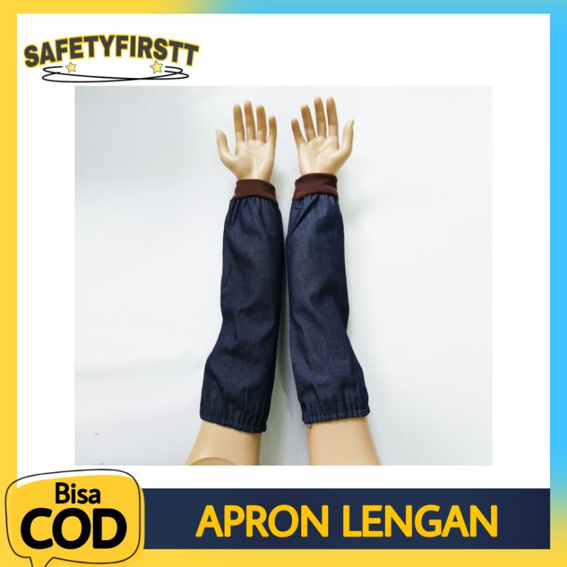 Jual APRON LENGAN JEANS APRON LAS PELINDUNG TANGAN (SEPASANG