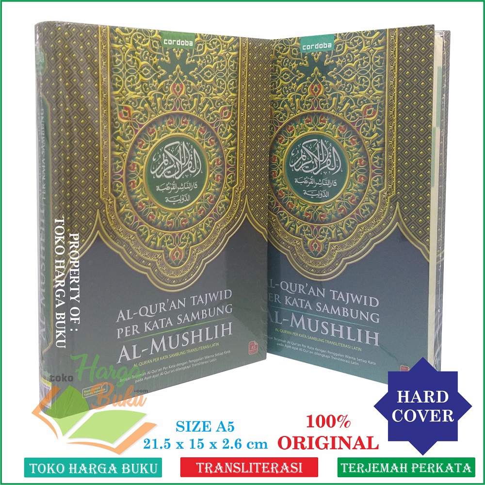 Al-Quran Al-Mushlih A5 HC Per Kata Sambung Transliterasi Latin Tajwid CDB