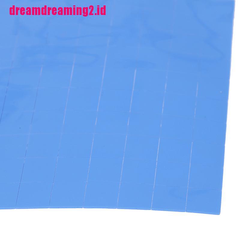 （✔✔❤100pcs Bantalan Thermal Silikon Konduktif Pendingin Heatsink GPU CPU Ukuran 10x10 X 0.5mm