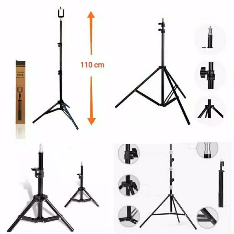 Tripod HP FREE Holder U Tripod Hp Kamera Holder Kaki