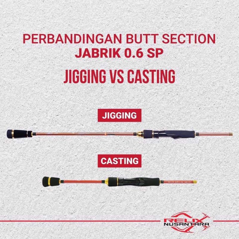 Butt Section Joran Jabrik PE 0,6 Casting Relix Nusantara