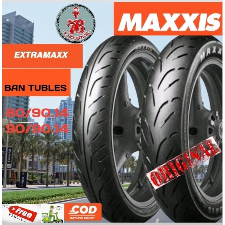 BAN TUBLES MAXXIS EXTRAMAXX (80/90.14/90/90.14) FREE PENTIL