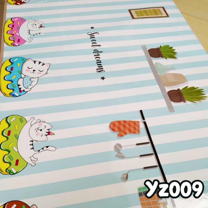 Stiker Dapur Anti Api Air &amp; Minyak Wallpaper Dapur Kitchen Set Wallpaper Premium 60CM X 5M