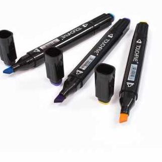 

(rxmg -97) Spidol Warna / Sepidol Warna Warni / Spidol Dual Side Fine Art Brush Pen Art Marker Set [dn -611]