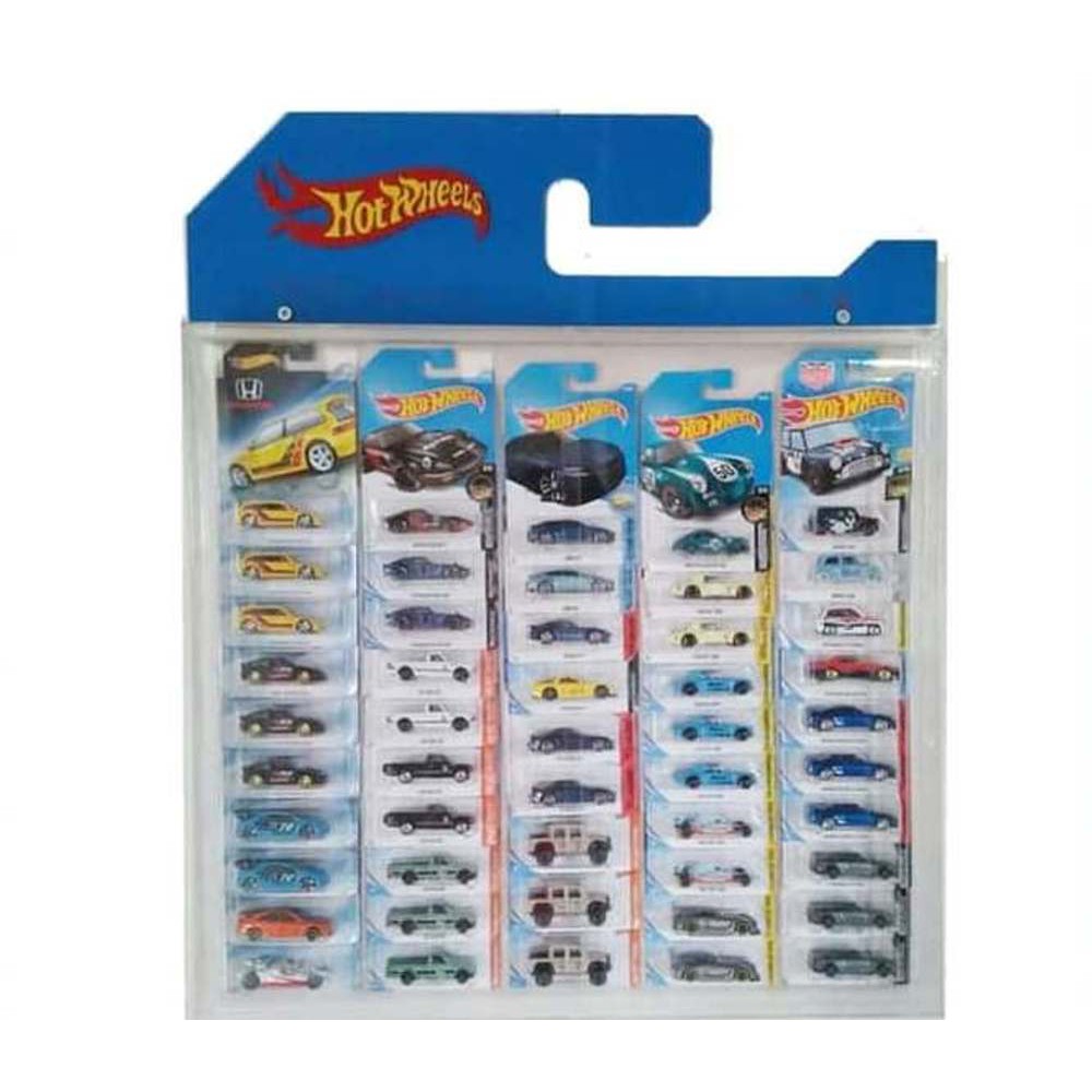  Rak  Akrilik Diecast Hotwheels  Blister Header Isi 50 Unit 