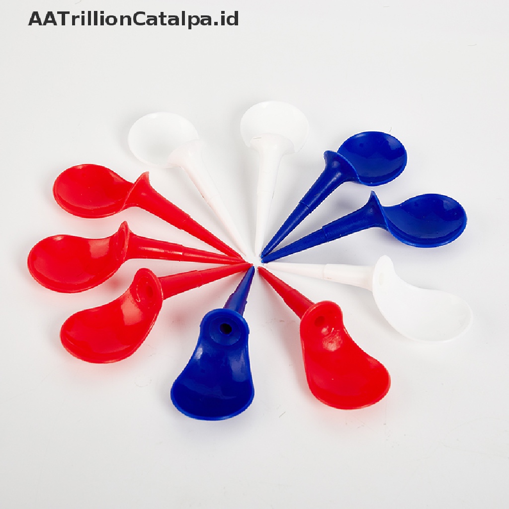 Aatrillioncatalpa 10pcs Tee Bola Golf Bahan Plastik Ukuran 85mm