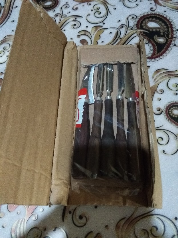 Pisau Ukir Buah / Pisau Garnish / Pisau Carving - 1 Set Isi 5 & 7 Pisau Super Quality