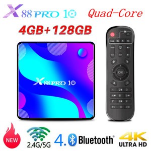 Android Tv Box X88 Pro 10 RK3318 RAM 4GB ROM 128GB Android 10 ORIGINAL - TV BOX X88 PRO MURAH