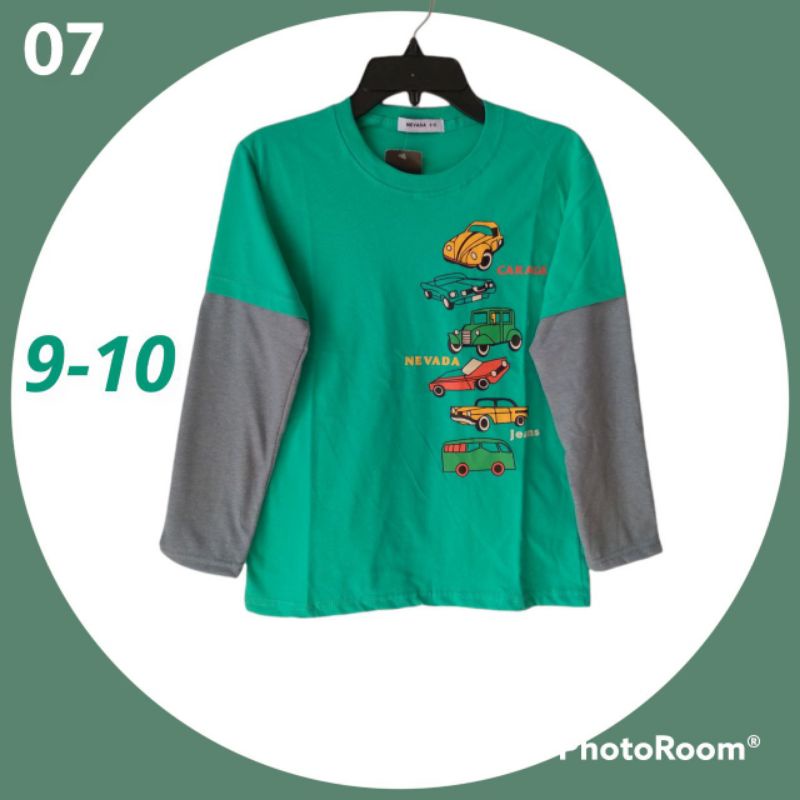 KAOS ANAK COWOK LENGAN PANJANG NEVADA BRANDED MATAHARI MURAH KSANKLPNVD997