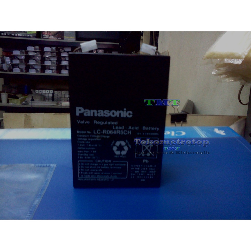 Aki, ACCU, Baterai Kering 6v 4.5Ah/20HR "PANASONIC"