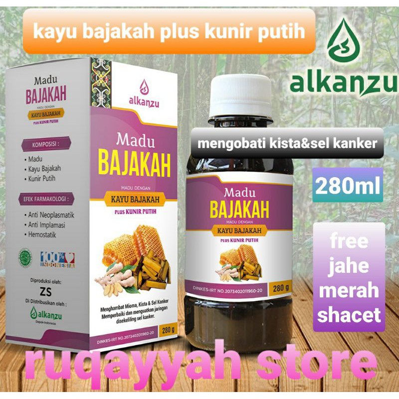 

madu bajakah plus kunir putih 280 gr alkanzu/mengobati kista dan sel kanker/madu kayu bajakah ASLI