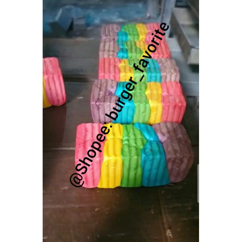 Roti kasino / Roti bakar pelangi / Roti bakar rainbow