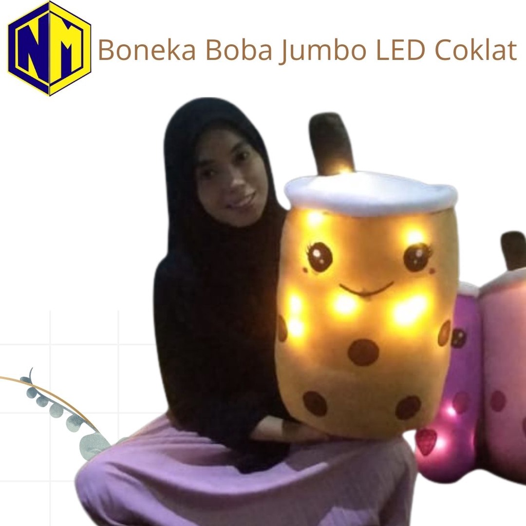 Bantal Boba Jumbo Sebesar Galon Boneka Boba Besar lampu LED Berlabel SNI Harga Murahbgt