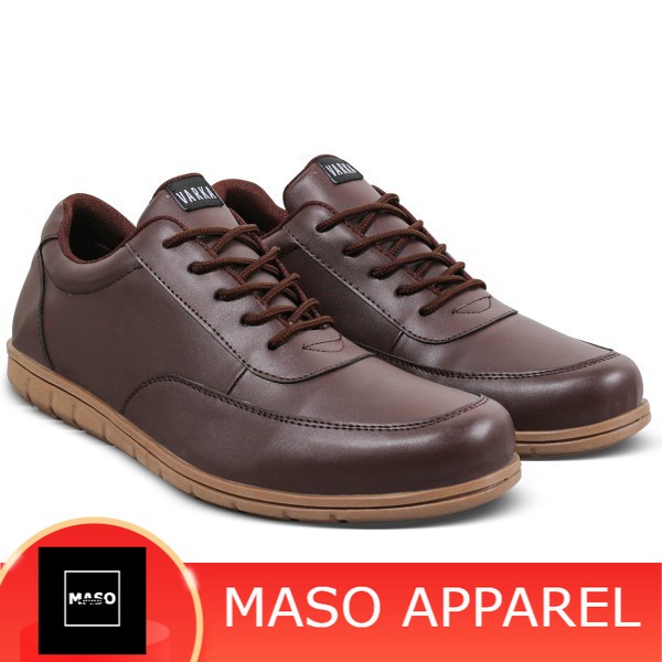 Sepatu Casual Kulit Sintetis Pria V 4491 Brand Varka Sepatu Semi Formal Kerja Kantor Harga Murah