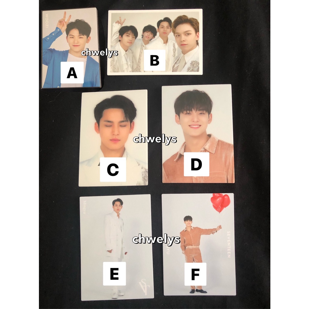 [READY STOCK SALE] Seventeen Dome Tour Trading Card Mingyu Woozi Hip Hop Unit Vernon Wonwoo Scoups