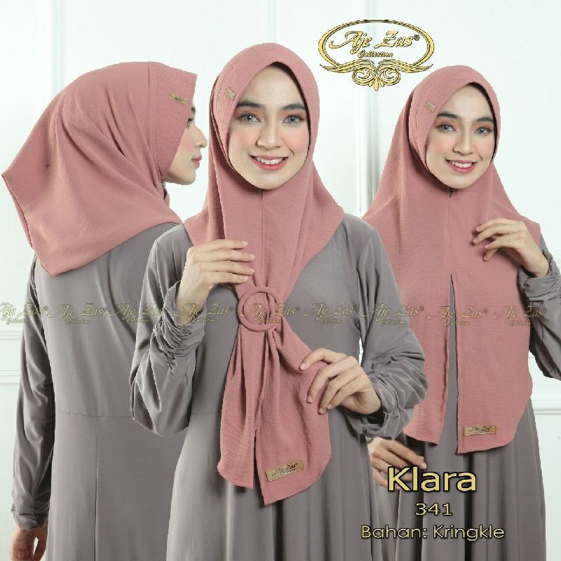 Jilbab Instan Hoodie Klara Free Gesper ORIGINAL AJEZAS