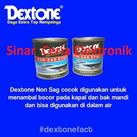 

509@ Lem DEXTONE Non Sag Epoxy Resin Hardener Kapal Bocor Bak Mandi Kuat ^684‰ +