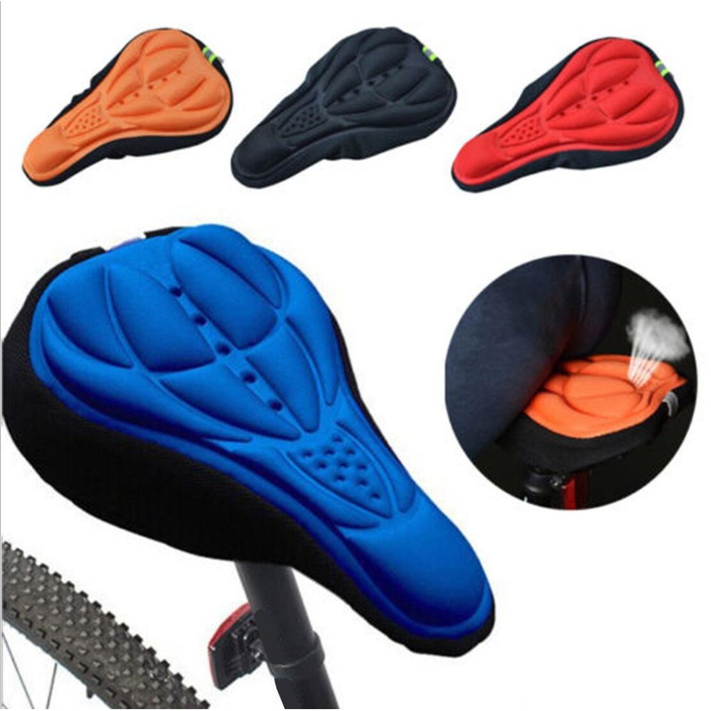 3D Sarung Bantal Sepeda / Jok Cover Sadel Sepeda Empuk Bike 3D Gel Pad Saddle Skotlet Reflektif