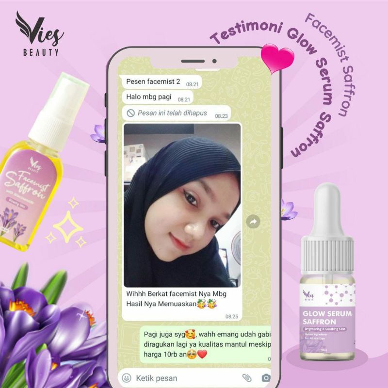 SERUM SAFRON BPOM BY VIES BEAUTY/SERUM GLOWING