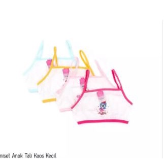 6pcs Mini set Anak SD Tali kecil ABG Polos - Miniset BH Bra kutang Dalaman Lusinan Remaja Kaos Dalam Perempuan