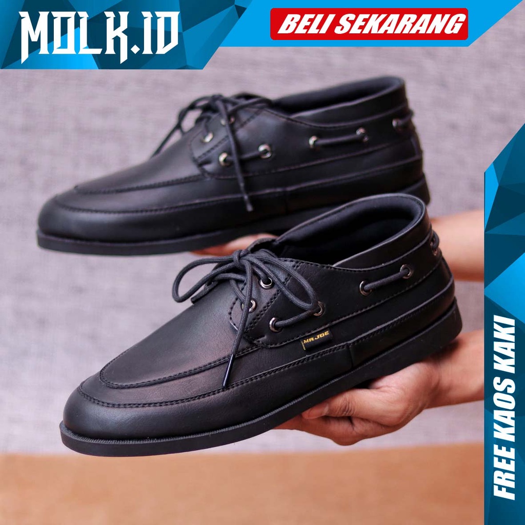 MOLK Sepatu Formal Pria Kulit PU Fantofel Pria Casual Kerja Kuliah