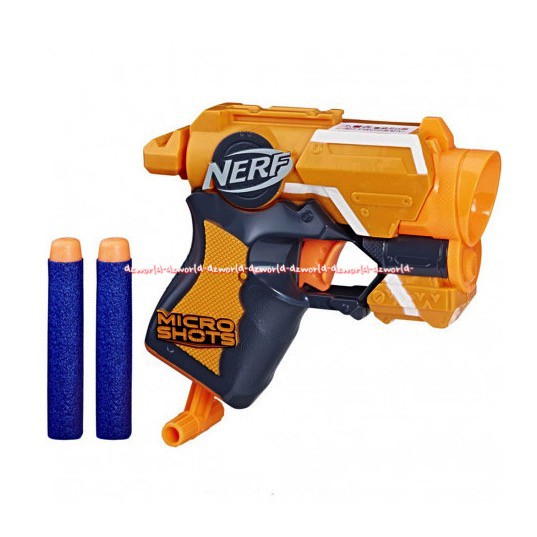 Nerf Micro Shots Firestrike 1 Series Pistol Mainan Warna Orange Hitam