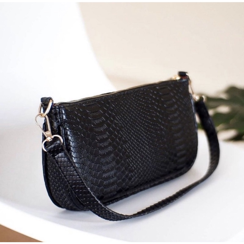 Tas Bahu Croco Vintage Korea 2 tali import murah