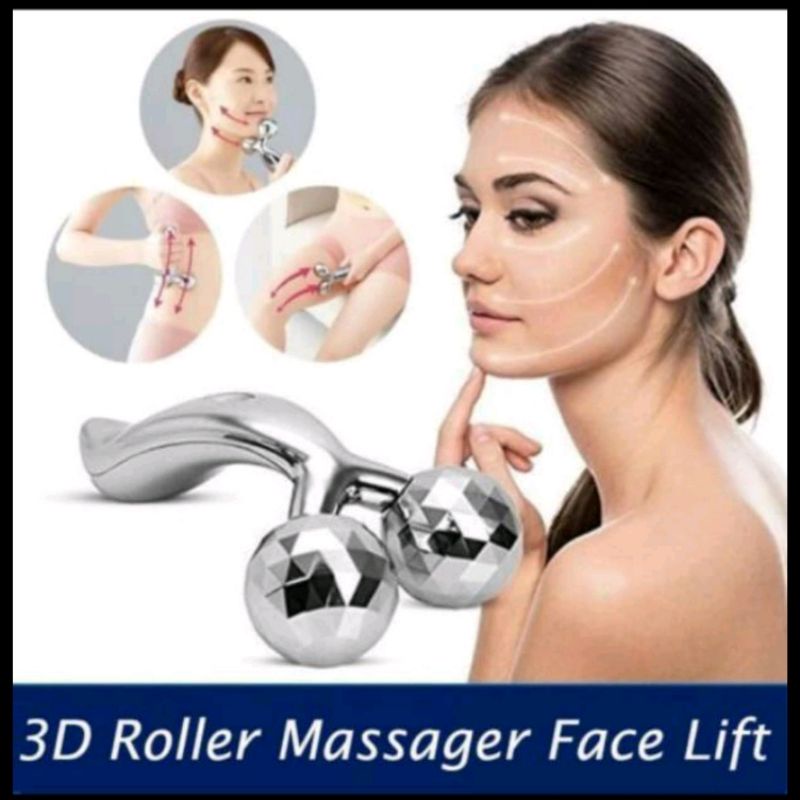 3D Massager Alat Relaksasi Pijat Terapi Pengencang Body  Dan Wajah / Pijit 3D Roller Refleksi