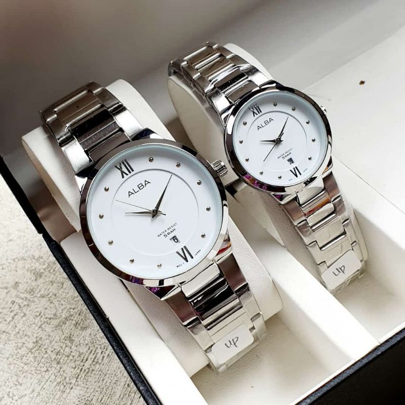 Jam Tangan ALBA Couple Anti air || Bisa Beli Satuan (AB 001)