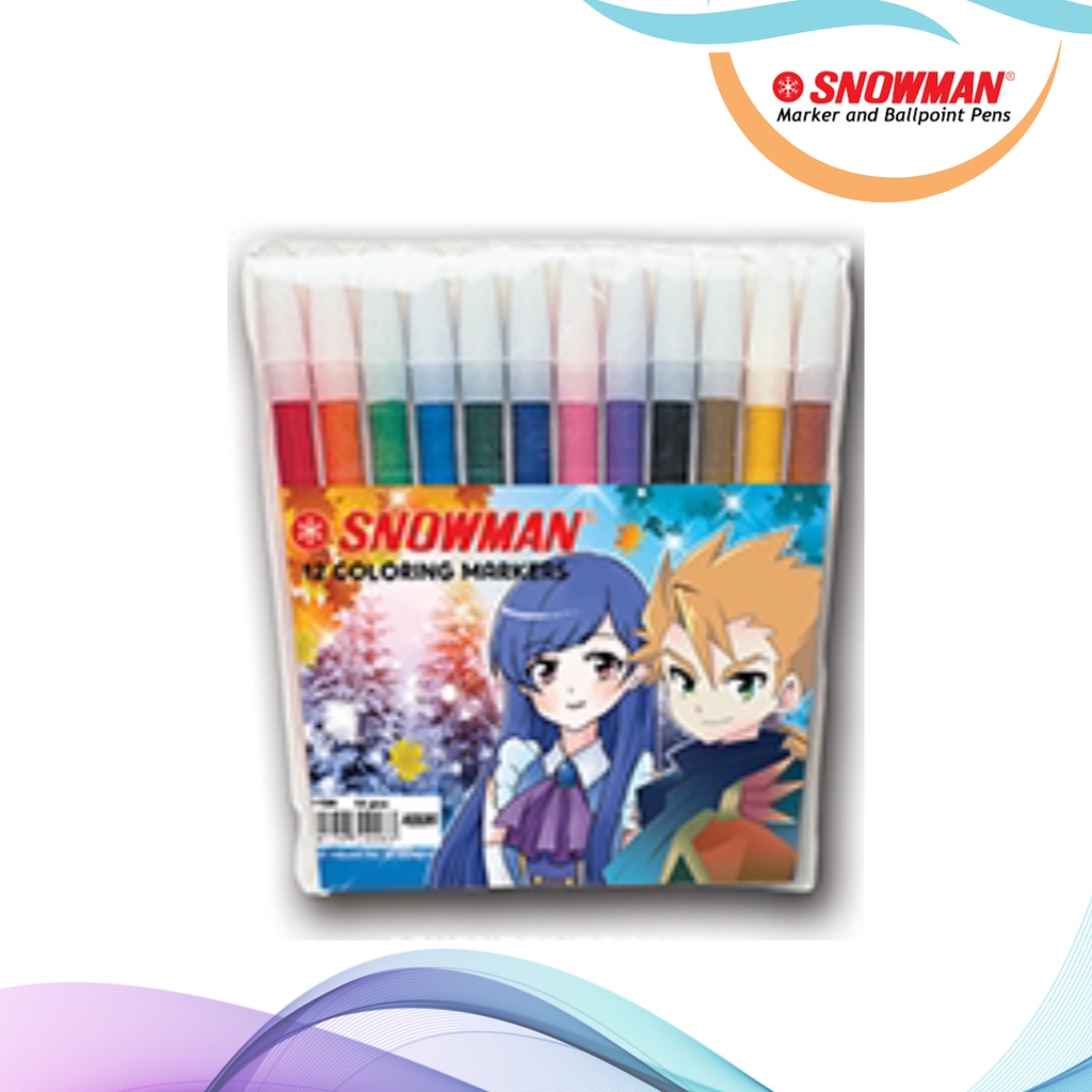 

PENCIL MARKER / SPIDOL KECIL SNOWMAN 12 WARNA PW-12