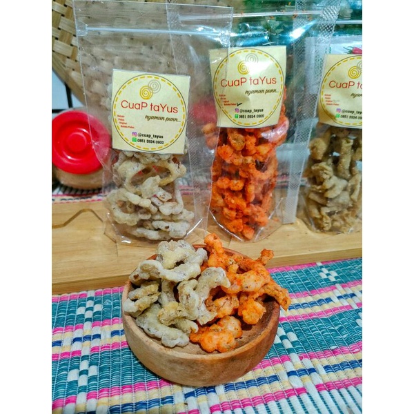 

keripik pare dan keripik usus