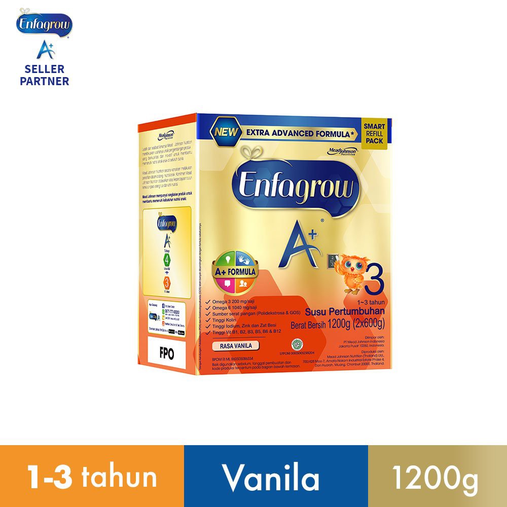 Enfagrow A+3 1200gr Madu/Vanilla