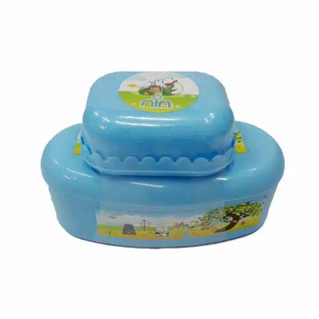 TEMPAT BEDAK BAYI NIA + TEMPAT SABUN-TEMPAT BEDAK NIA + SABUN-TEMPAT BEDAK PLUS SABUN MURAH