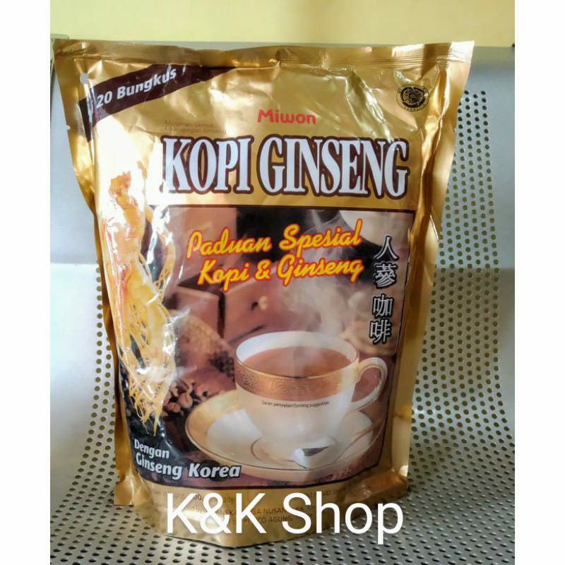 

Kopi Stamina Ginseng Korea Miwon Mamasuka - 1 Pouch isi 20 sachet