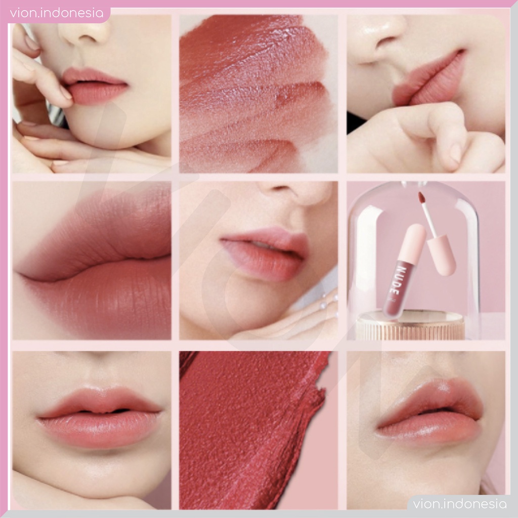 NUDE Capsule Blooming Girl Lip Glaze Lipstick Non Stick Waterproof Lipstik 6 Colors Original NU001