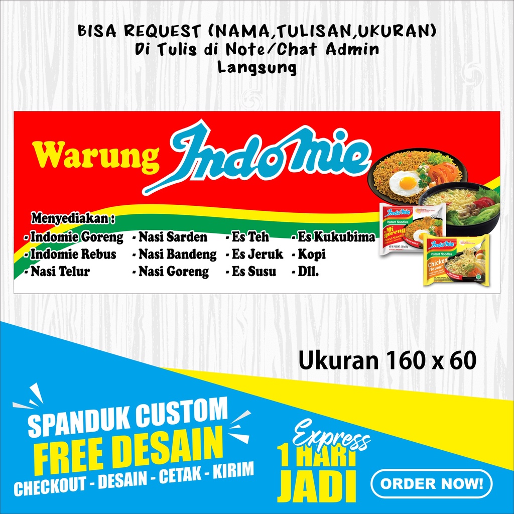 SPANDUK/BANNER WARMINDO MURAH
