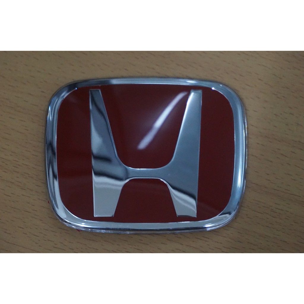 Emblem Logo Honda Merah Silver RED Made In Japan Ori