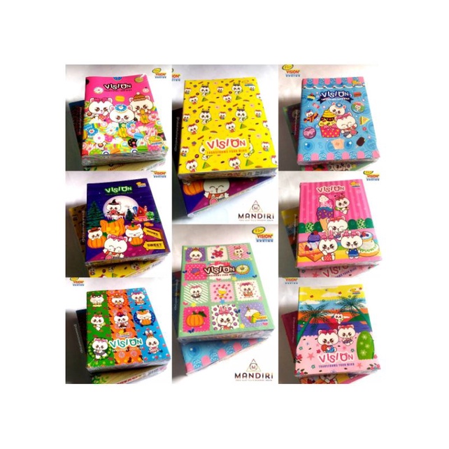

[ 38 LEMBAR ] NEW VISION®️ DESIGN : Buku Tulis // Buku Tulis Sekolah / Buku Tulis Lucu / Buku Tulis Bergaris