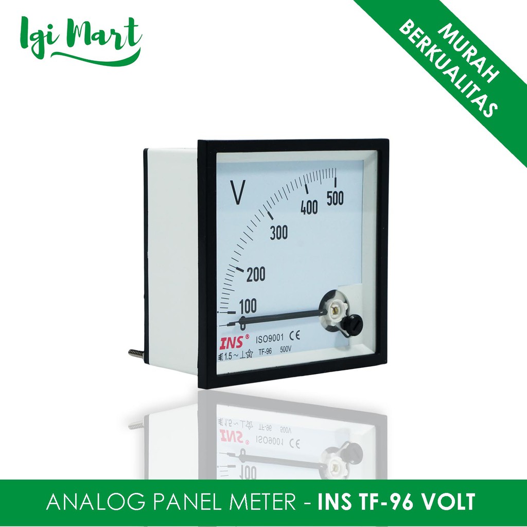 PANEL METER ANALOG AMPER 96X96 JARUM 500V INSCOM | Shopee Indonesia