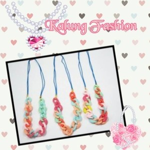kalung fashion warna bulat