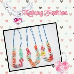 kalung fashion warna bulat