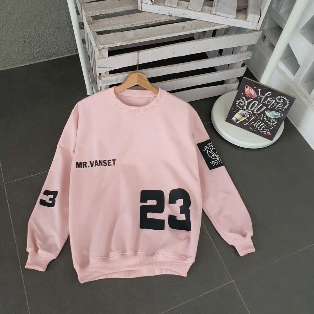 BISA COD - FREE ONGKIR [Sesetelan Bandung] MR Vanset 23 - Crewneck Pria & Wanita - Sweater Kekinian 