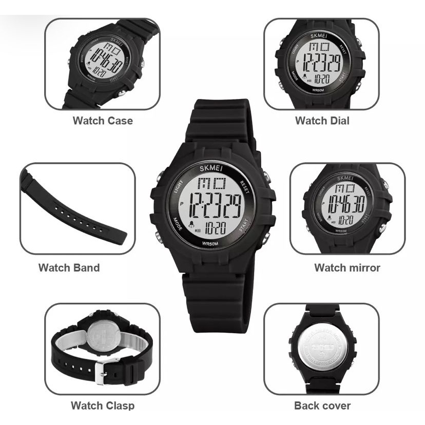 SKMEI 1716 ORIGINAL WATERESISTAN/JAM TANGAN CEWEK DIGITAL SPORT WATERESISTAN/SKMEI ORIGINAL/