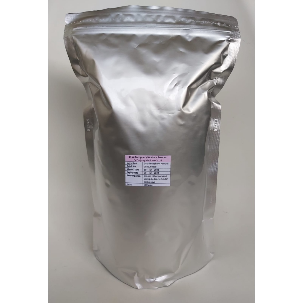 Jual Vitamin E Powder 500 gram - Tocopheryl Powder 500g - Food Grade ...