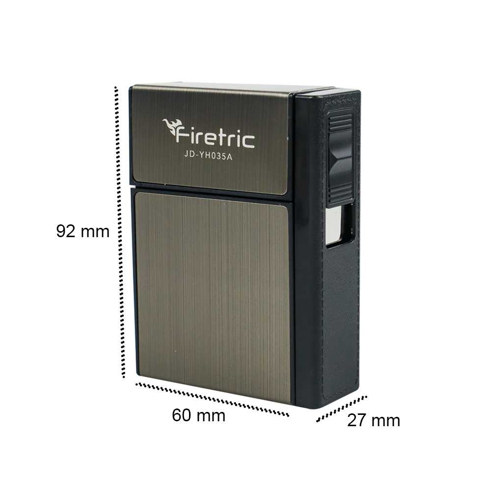 Firetric Focus Kotak Rokok 20 Slot Korek Elektrik Removable - 4LHZ01BK