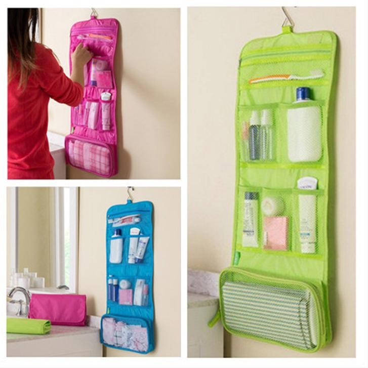 Travel Cosmetic Organiser Bag /Tas lipat Portable Gantung /toilet hanging bag organizer