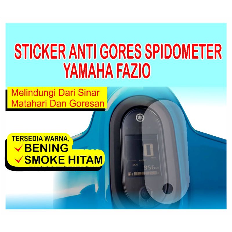 sticker antigores spidometer Yamaha FAZIO