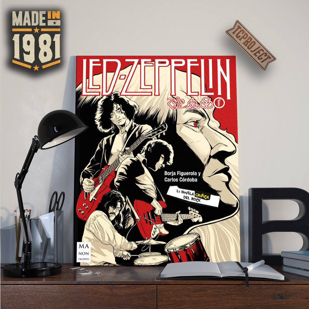 Poster LED ZEPPELIN Band - Poster Kayu - Hiasan Dinding