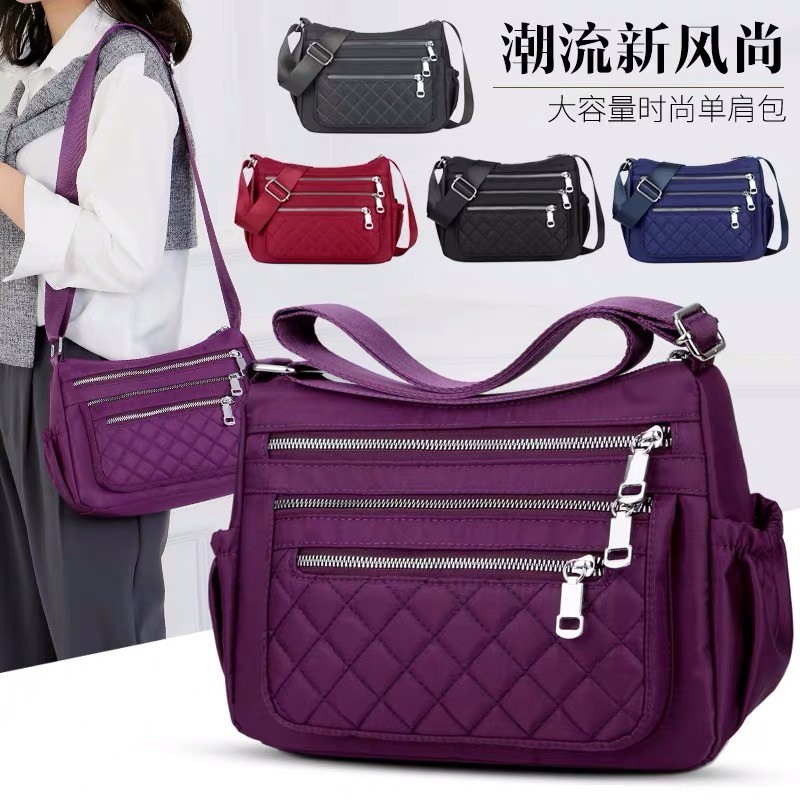 Tas Wanita Import Jinjing dan Selempang BOBO Mini BB7602 7602 Bordir Bahan Parasut Kualitas Super Hi