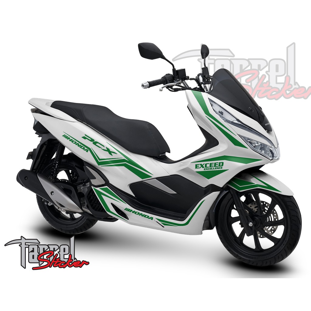 Stiker Stripping Sticker Pcx Putih new 2018